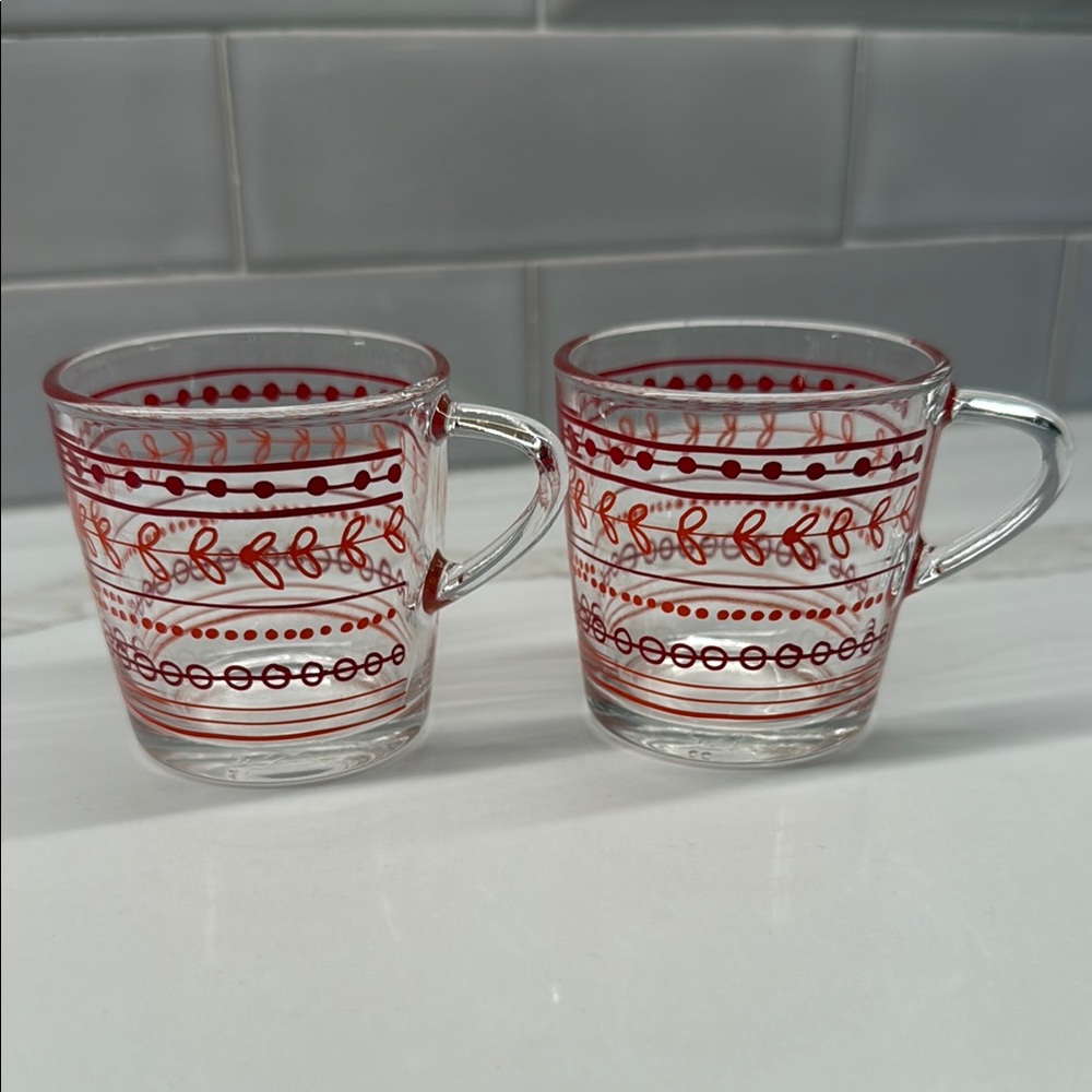 Vintage IKEA Demitasse Espresso glass mugs